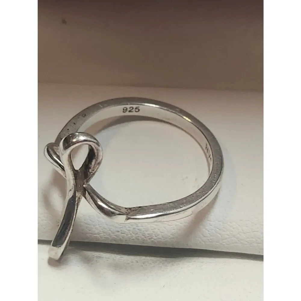 NVC Nataliya V Collister Sterling Silver 925 Infinity Cross Ring Size 6